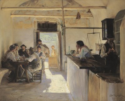 Osteria in Ravello von Peder Severin Krøyer